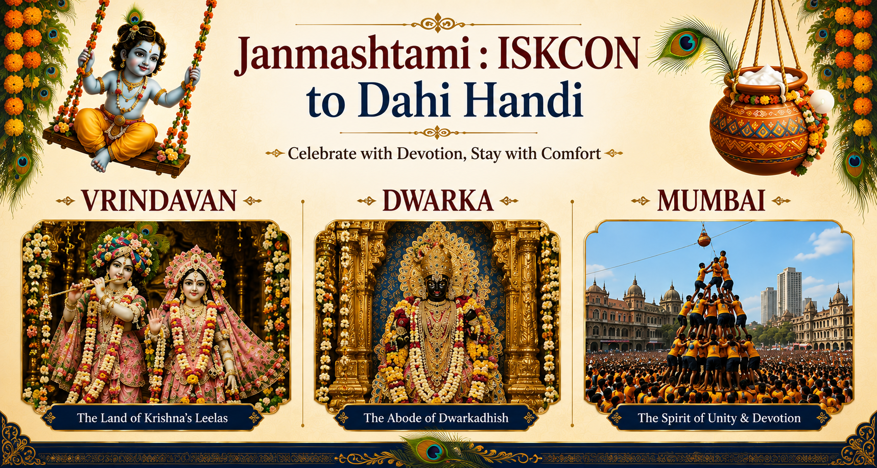 Janmashtami Celebrations : From Vrindavan to Dwarka